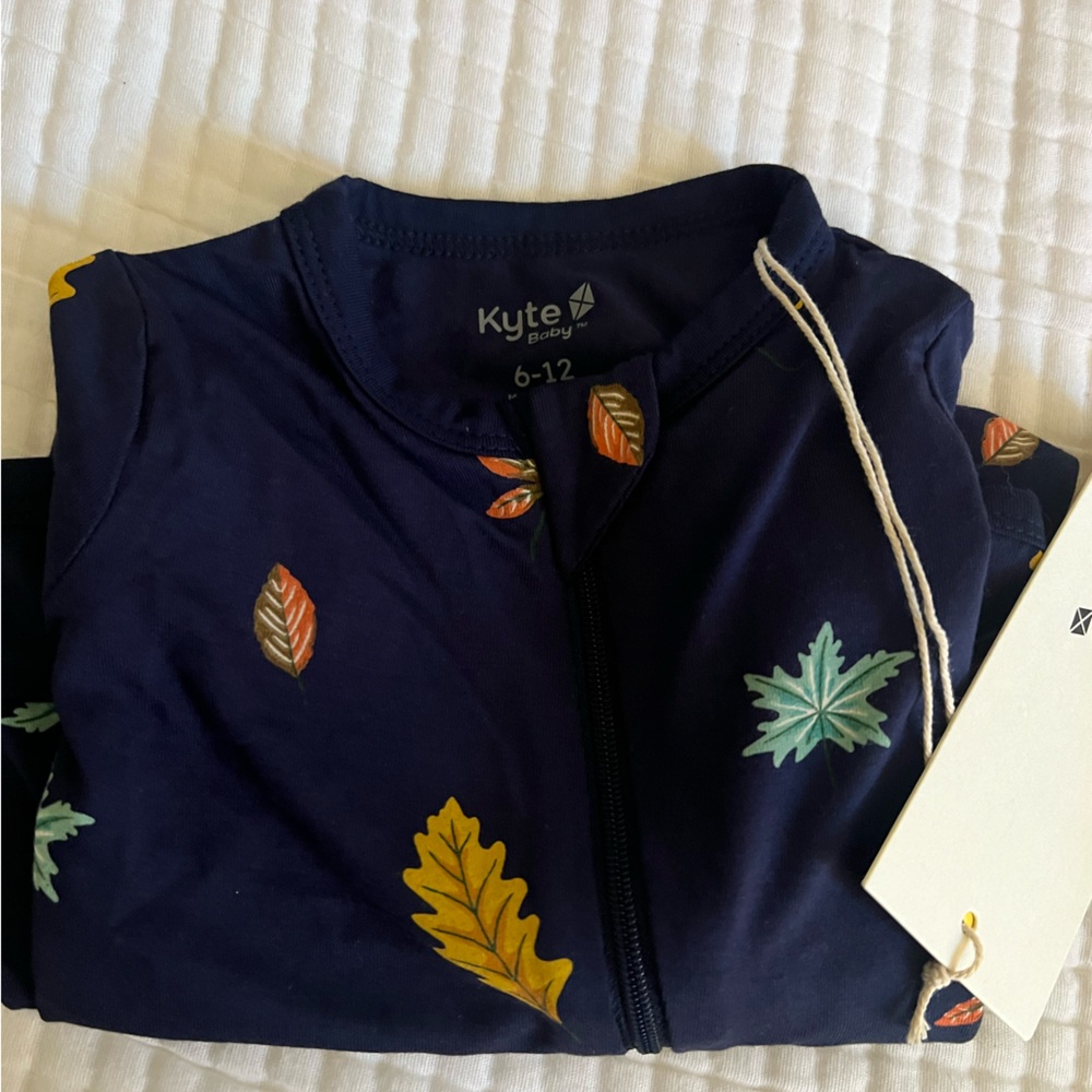 Kyte Baby Foliage Romper 6-12 NWT
